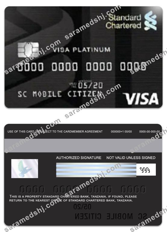 Tanzania Standard Chartered Bank visa platinum credit card